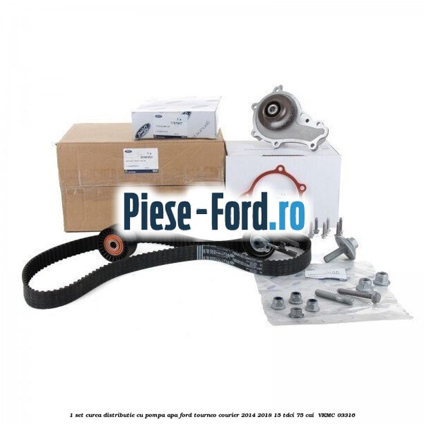 1 Set curea distributie cu pompa apa Ford Tourneo Courier 2014-2018 1.5 TDCi 75 cai #D0B2BCF740